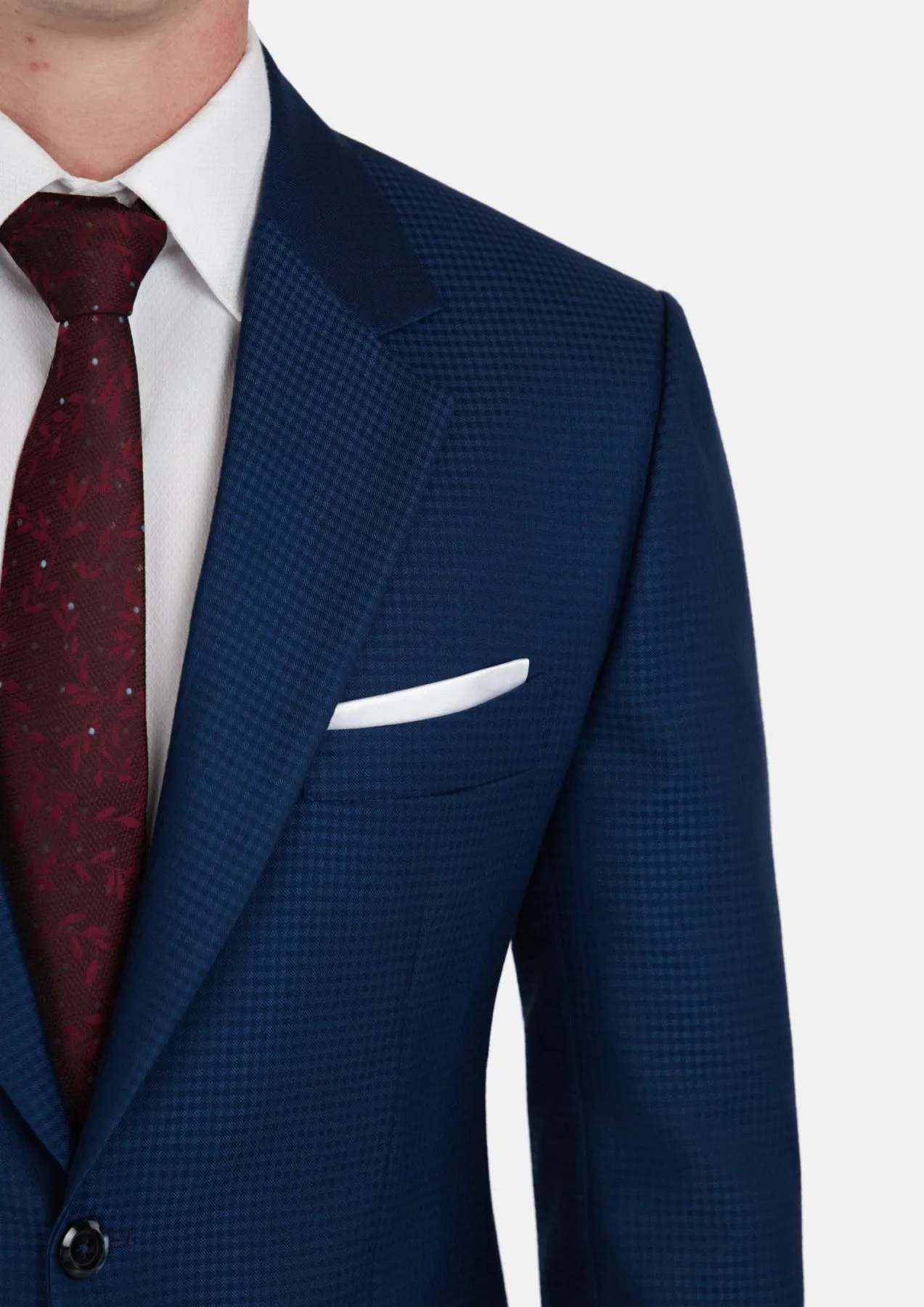 Astor Royal Blue Microcheck Suit sold by Sartoro product image thumbnail 2