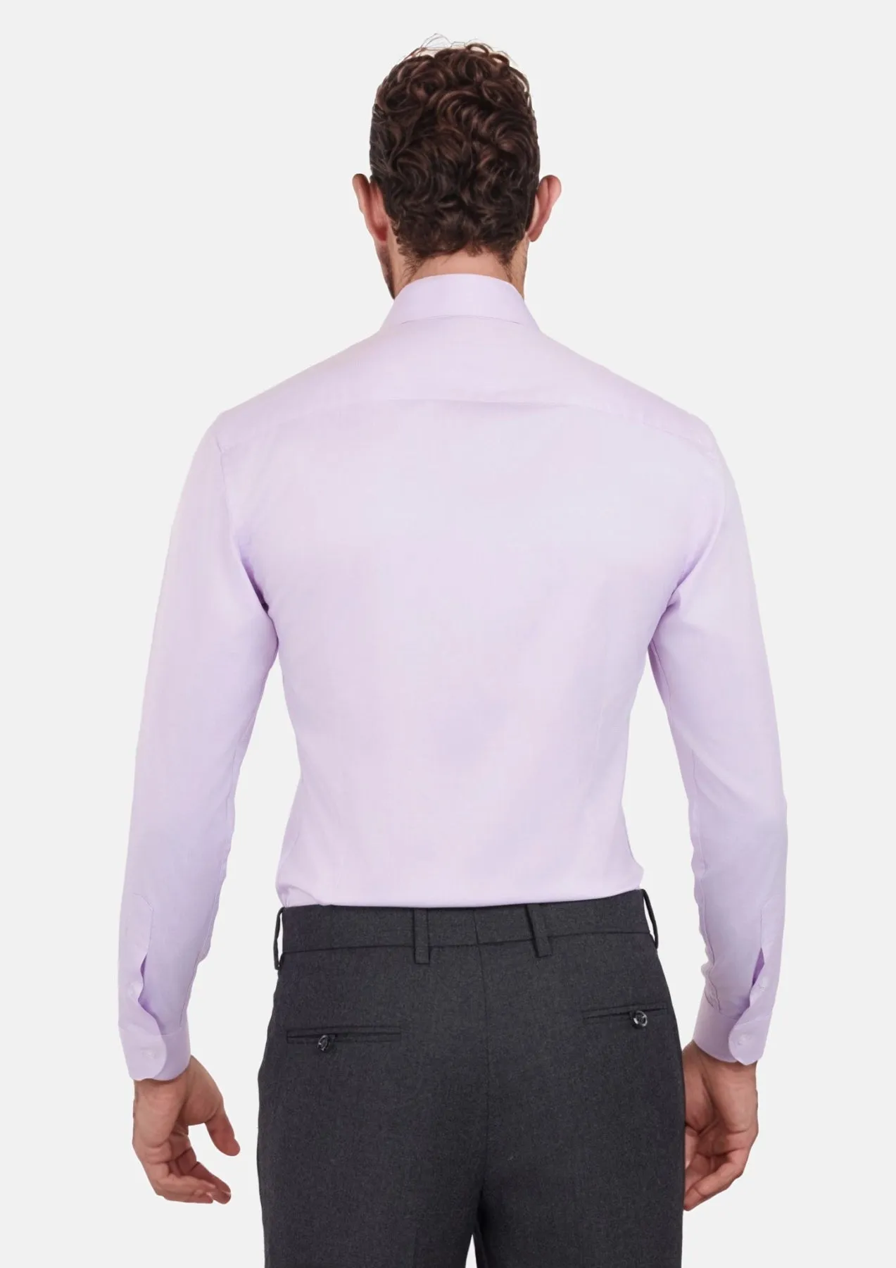 Lavender Dobby Bamboo Shirt sold by Sartoro product image thumbnail 4
