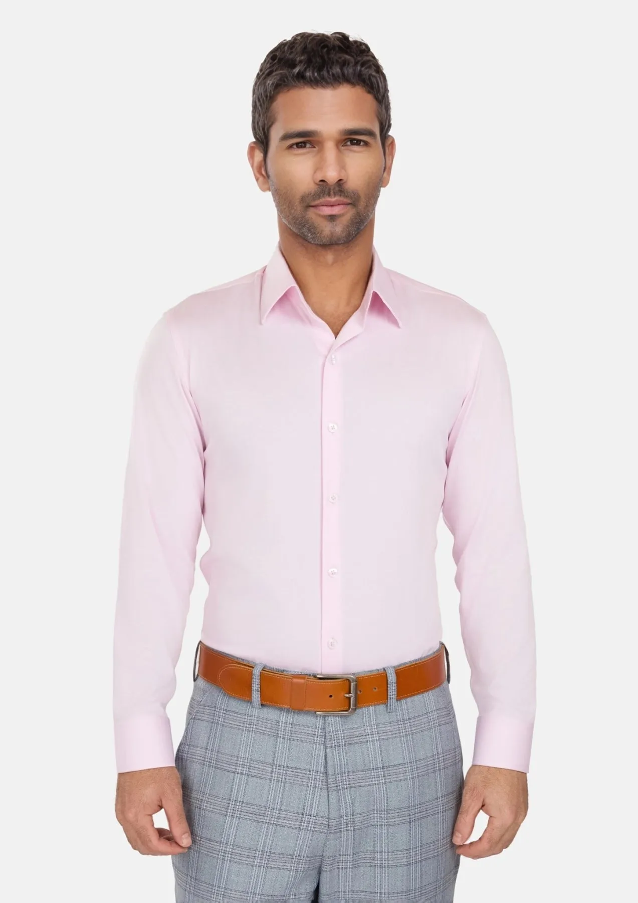 Pastel Pink Bamboo Shirt sold by Sartoro product image thumbnail 2