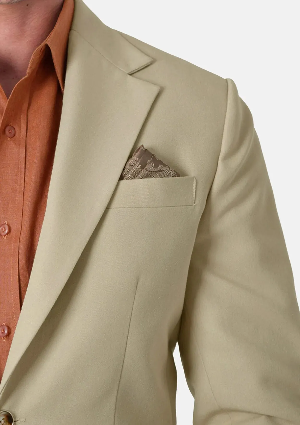 Ellis Dune Beige Cotton Jacket sold by Sartoro product image thumbnail 2