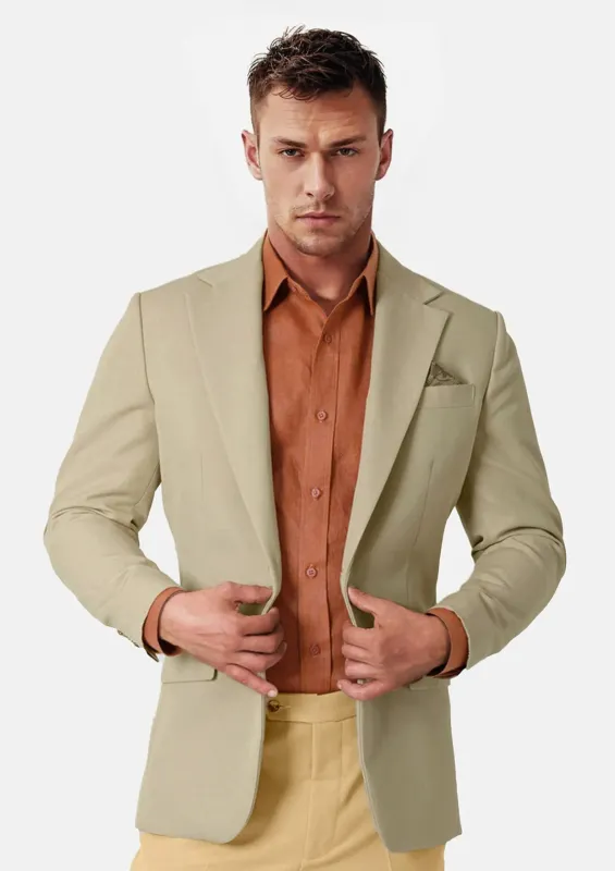 Ellis Dune Beige Cotton Jacket sold by Sartoro