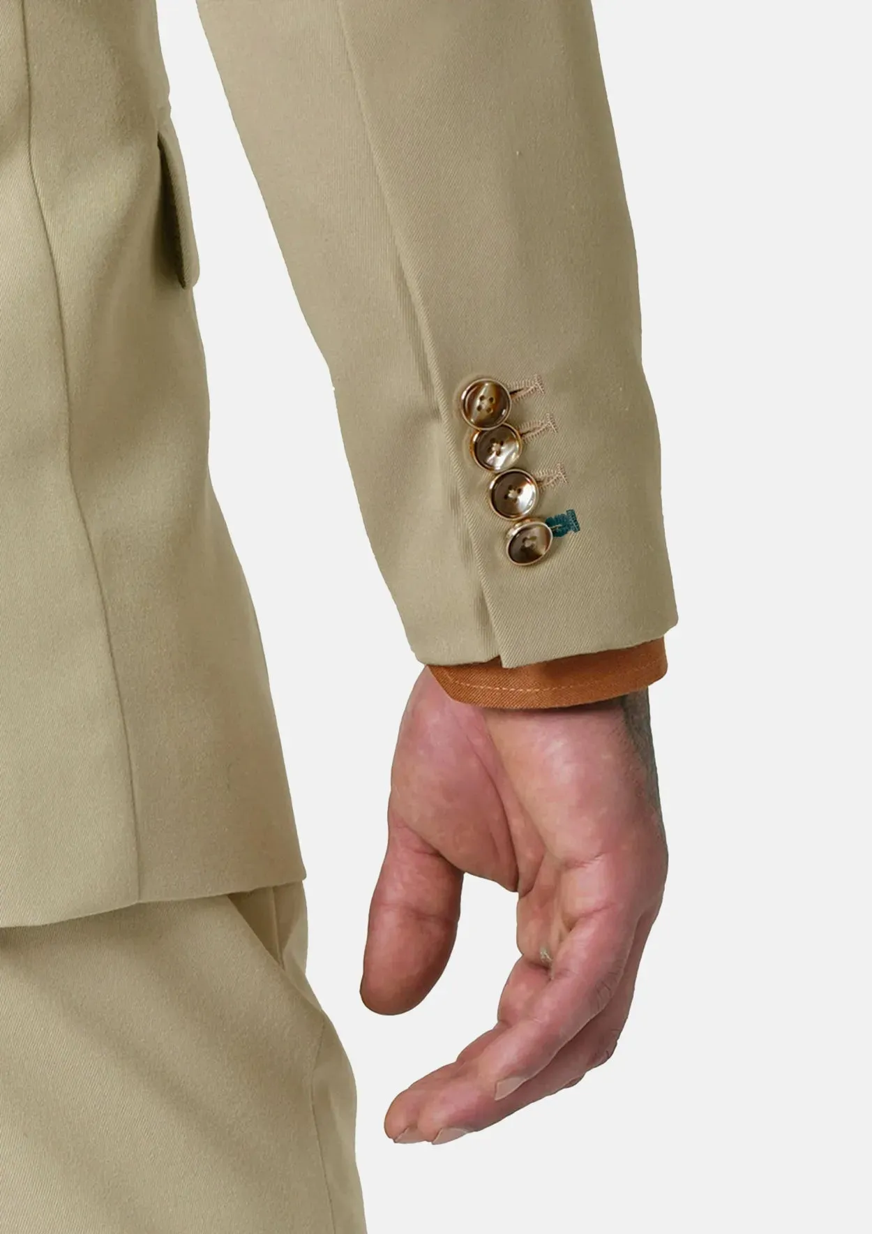 Ellis Dune Beige Cotton Jacket sold by Sartoro product image thumbnail 5