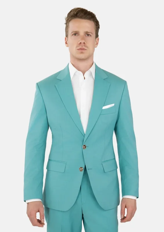 Light Teal Performance Stretch Suit sold by Sartoro