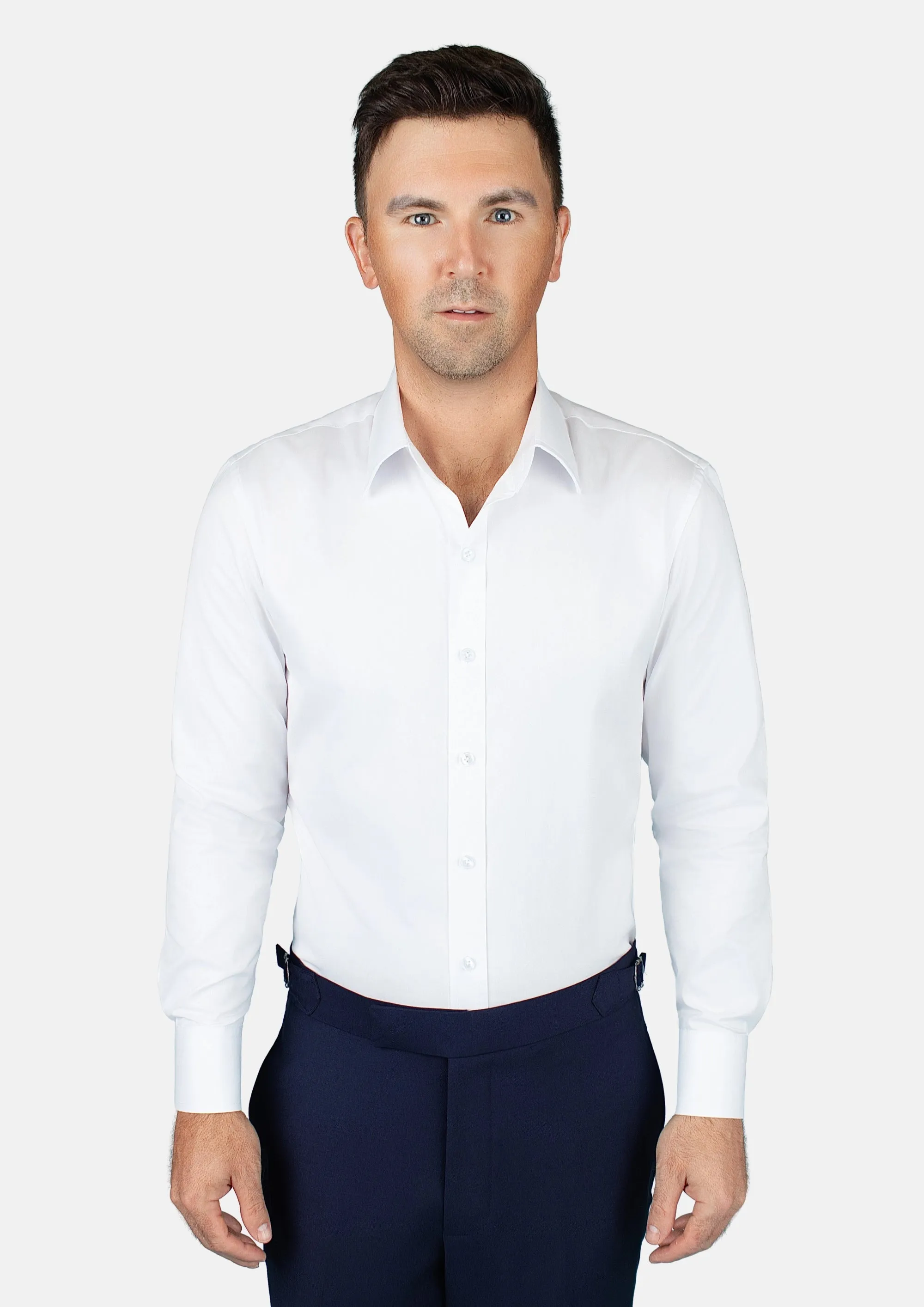 Shikibo White Cotton Shirt sold by Sartoro