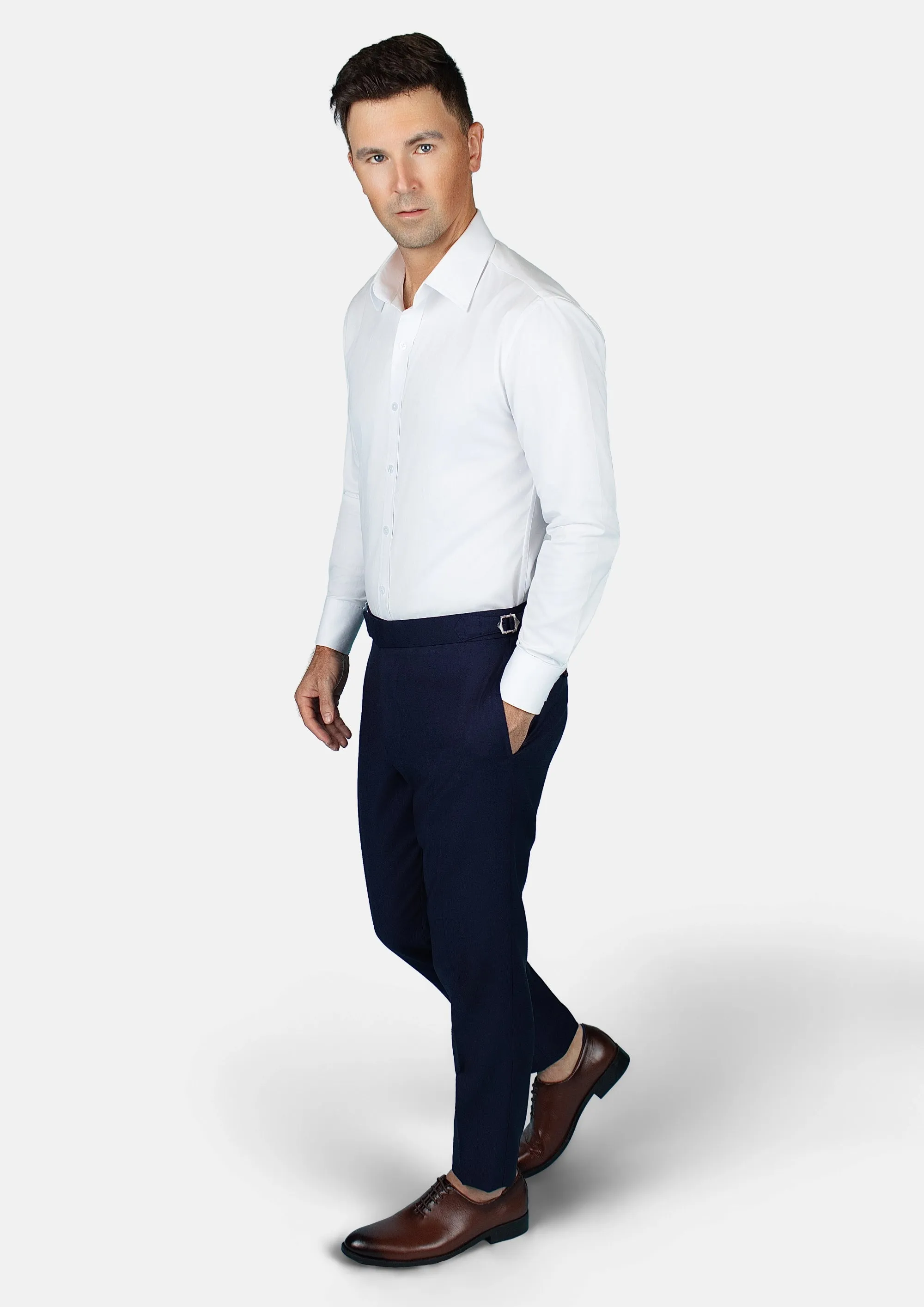 Shikibo White Cotton Shirt sold by Sartoro product image thumbnail 4