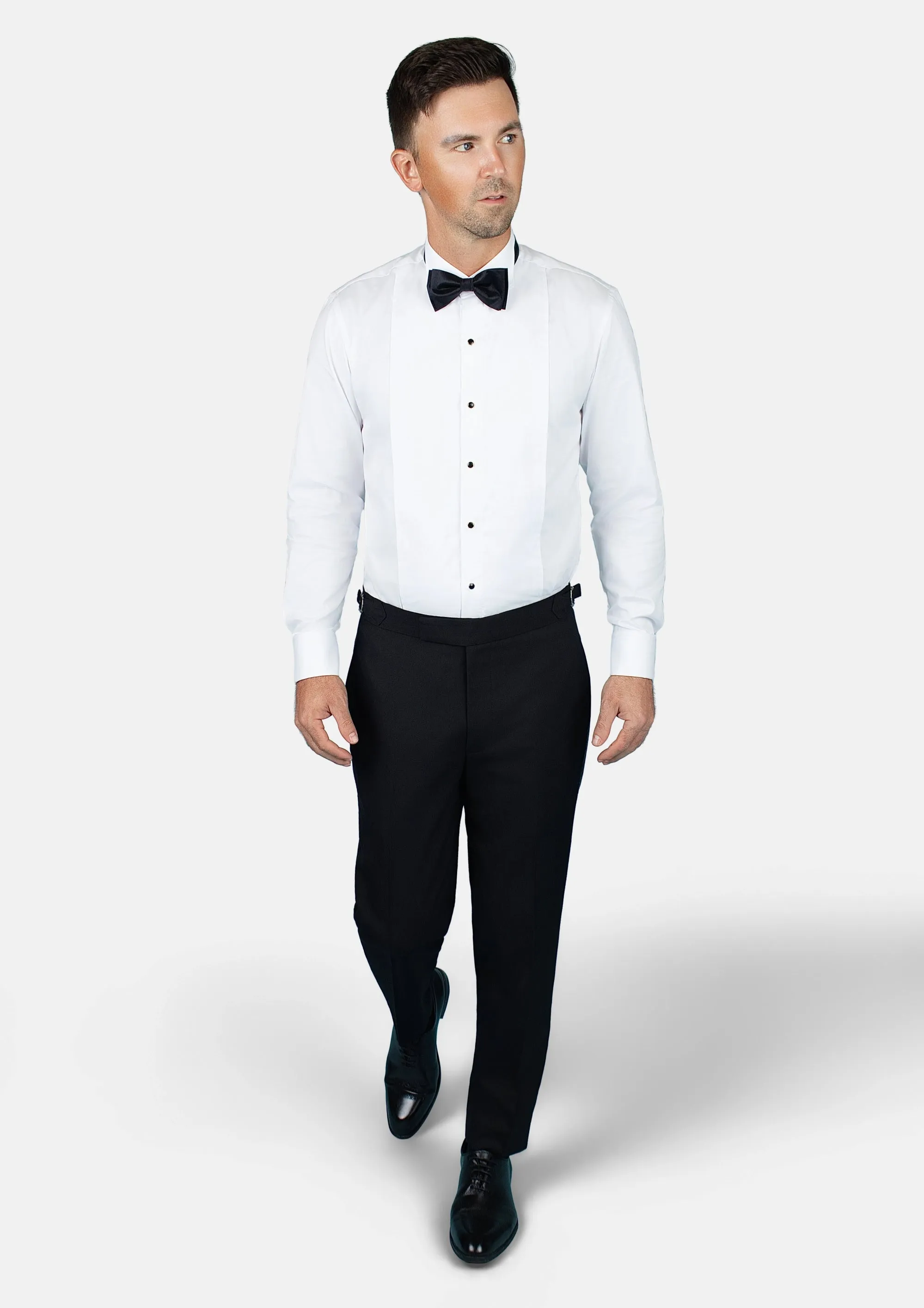 Shikibo White Tuxedo Shirt sold by Sartoro product image thumbnail 5