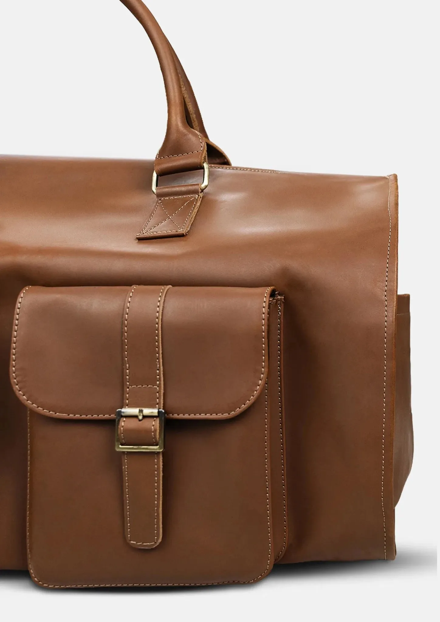 Weekender Leather Garment Duffel Bag sold by Sartoro product image thumbnail 4