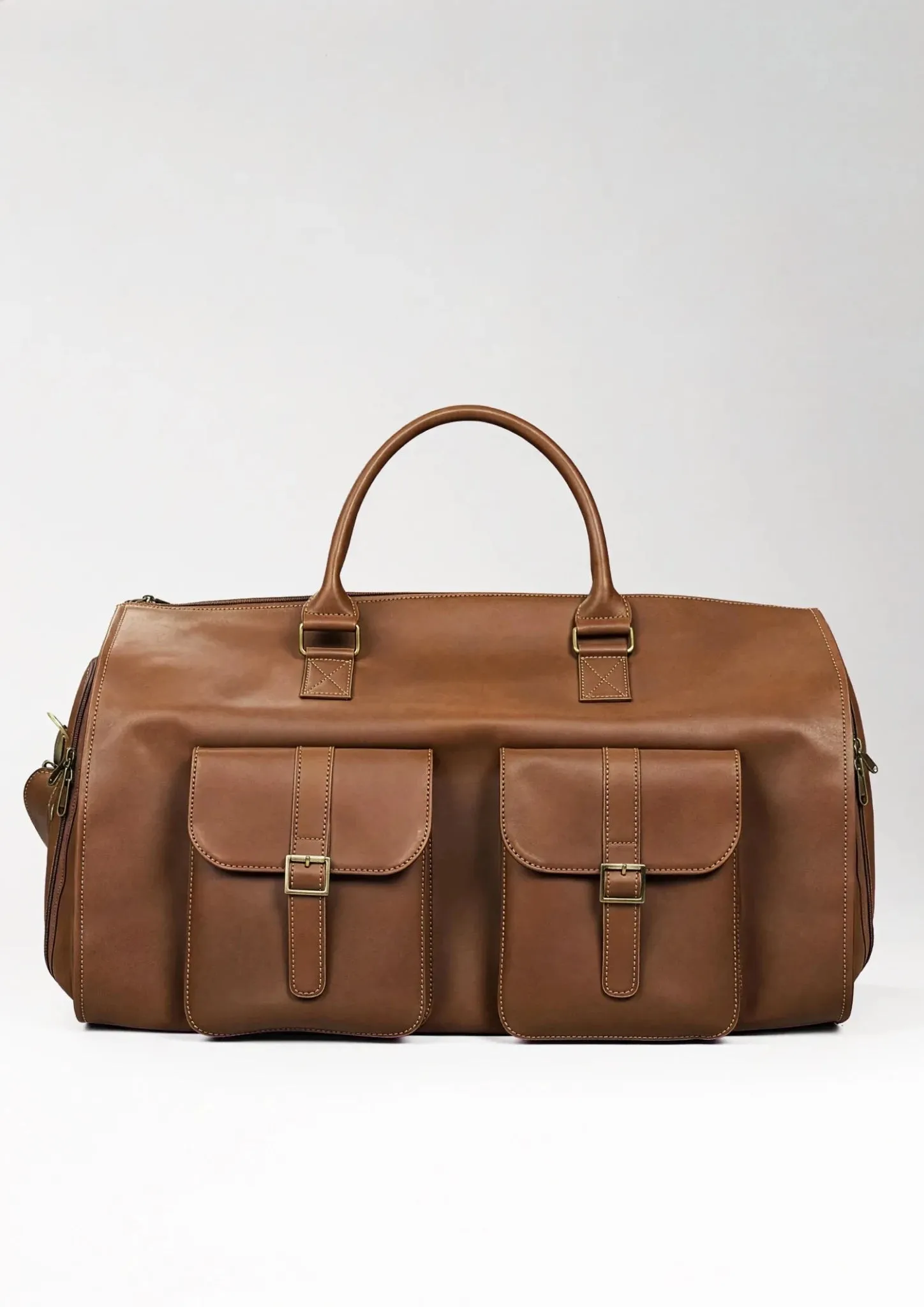 Weekender Leather Garment Duffel Bag sold by Sartoro