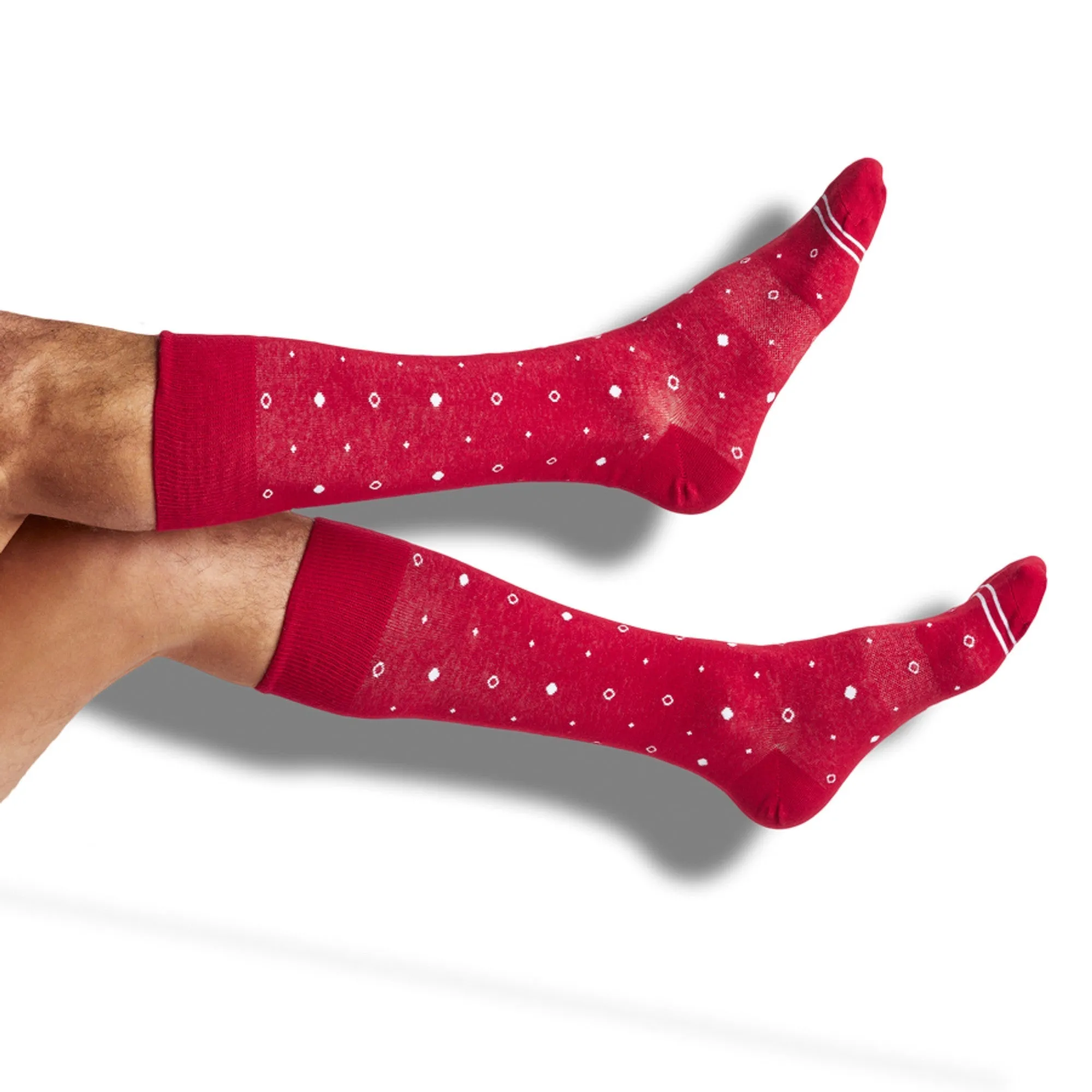Cardinal / White Dress Socks 4-Pack sold by Sartoro product image thumbnail 3