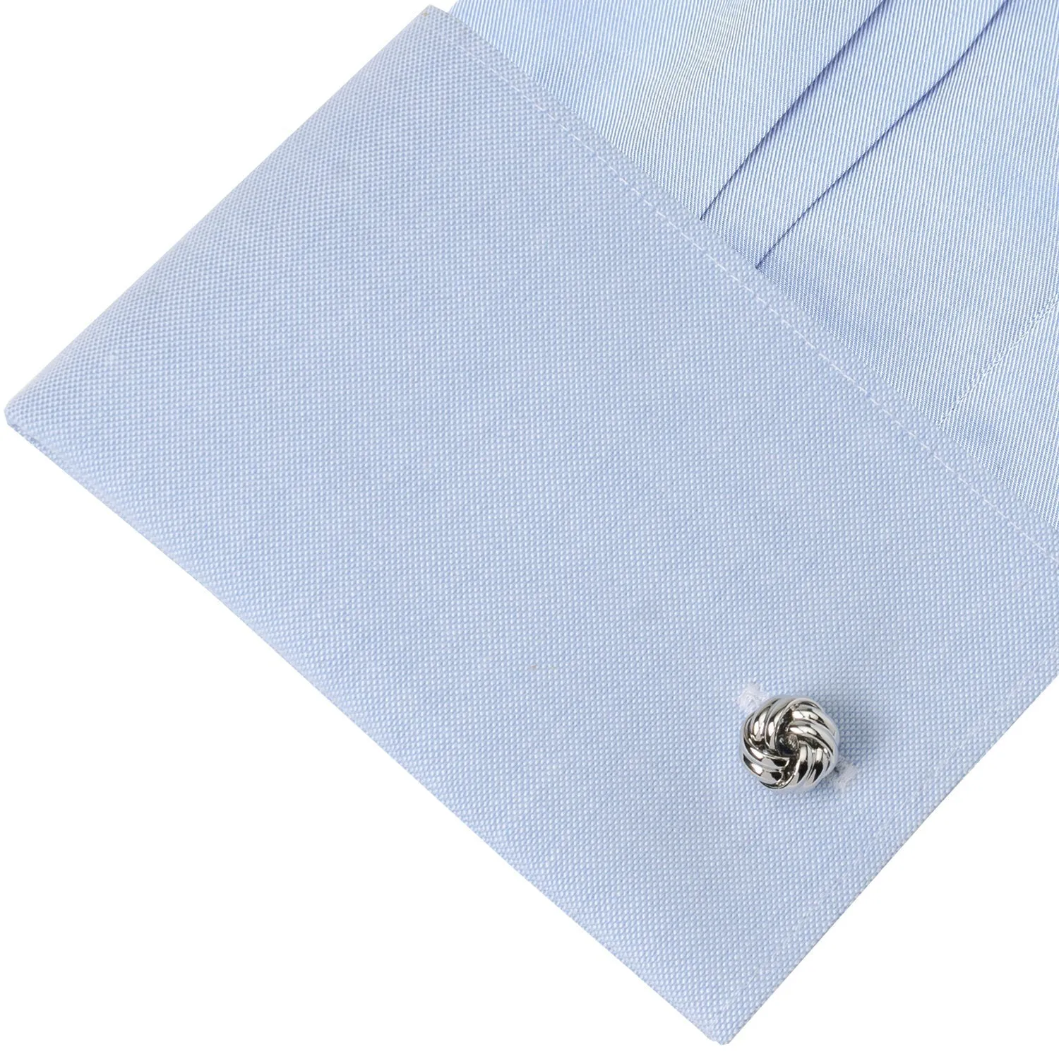 Silver Knot Cufflinks sold by Sartoro product image thumbnail 3
