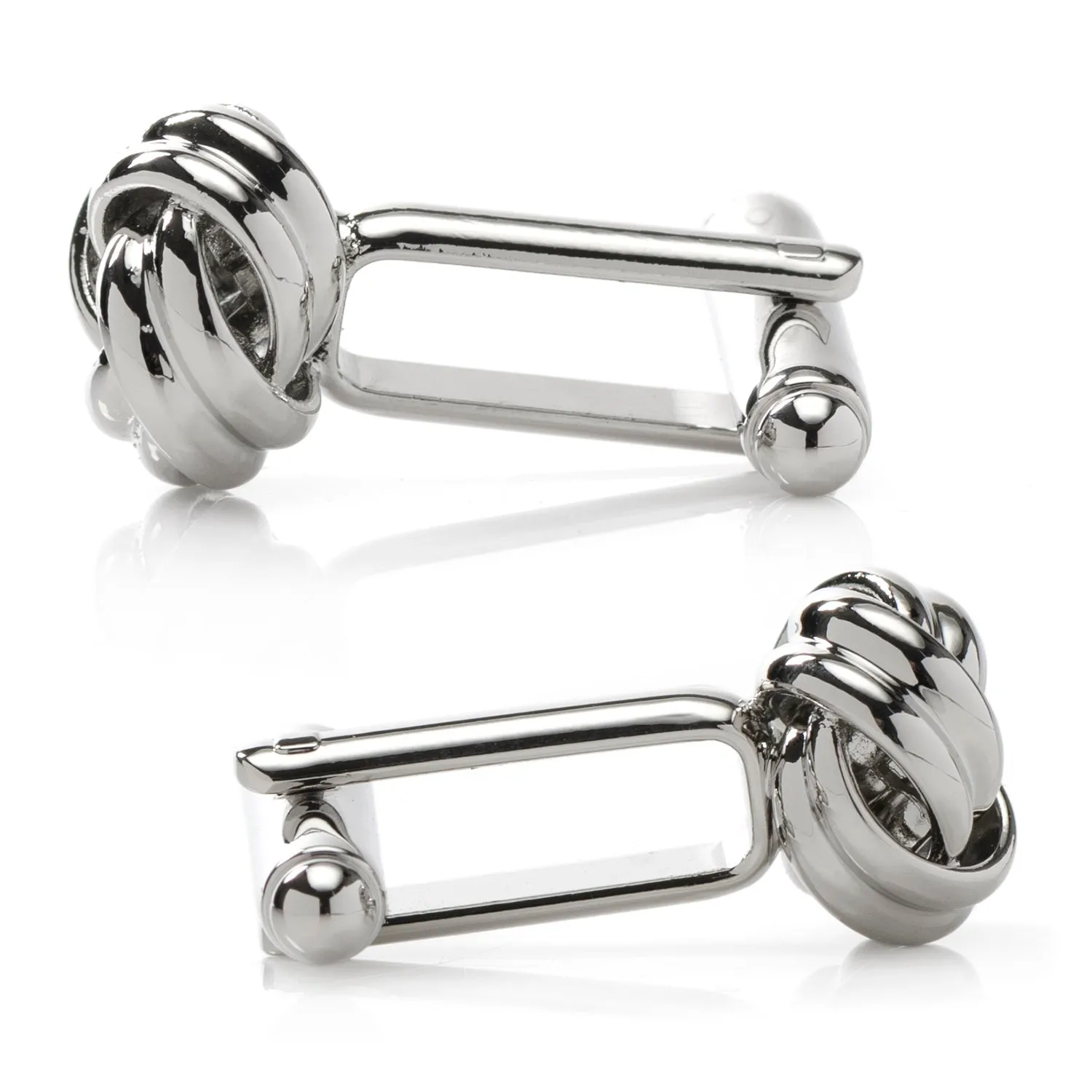 Silver Knot Cufflinks sold by Sartoro product image thumbnail 4