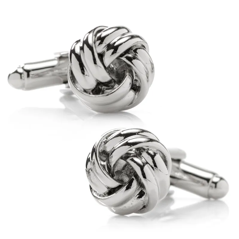 Silver Knot Cufflinks made by Sartoro