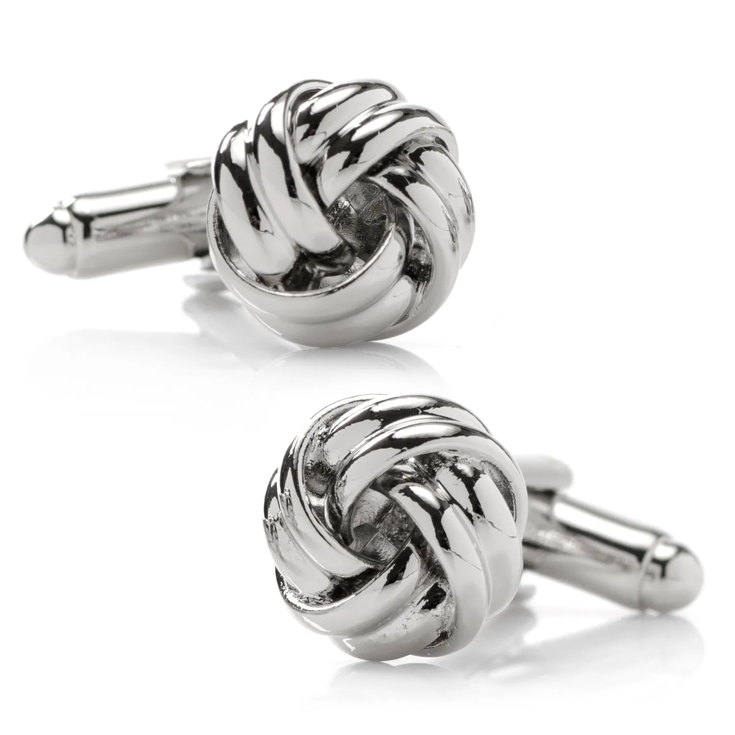Silver Knot Cufflinks sold by Sartoro