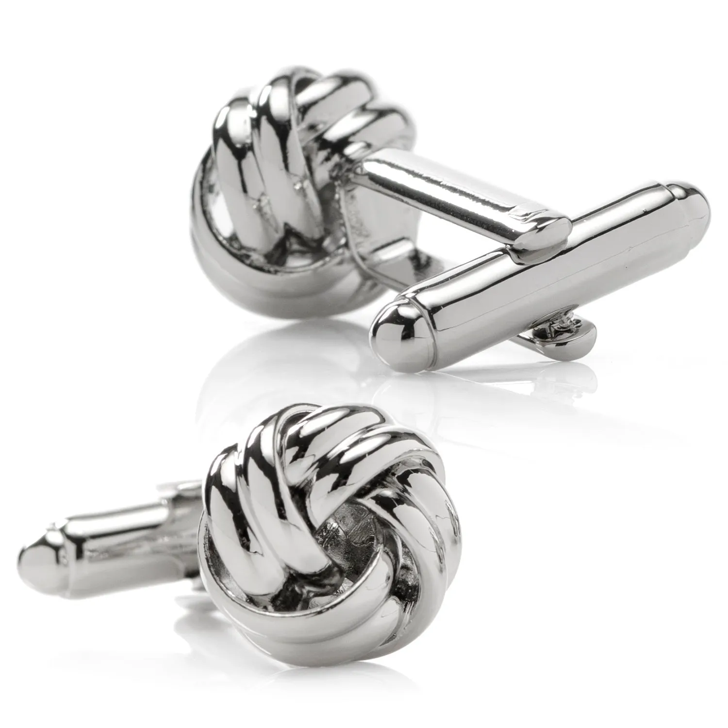 Silver Knot Cufflinks sold by Sartoro product image thumbnail 2