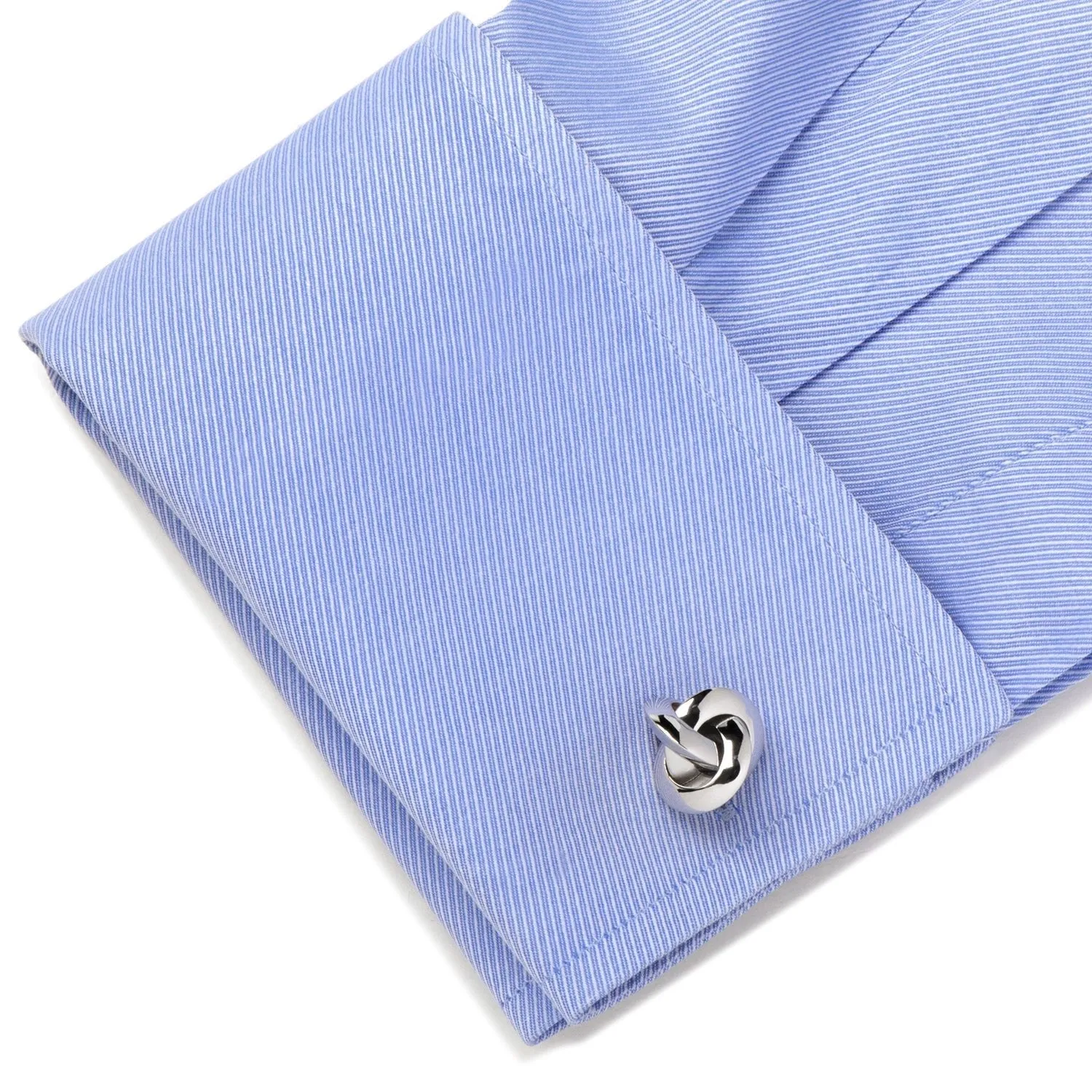 Sterling Silver Knot Cufflinks sold by Sartoro product image thumbnail 3