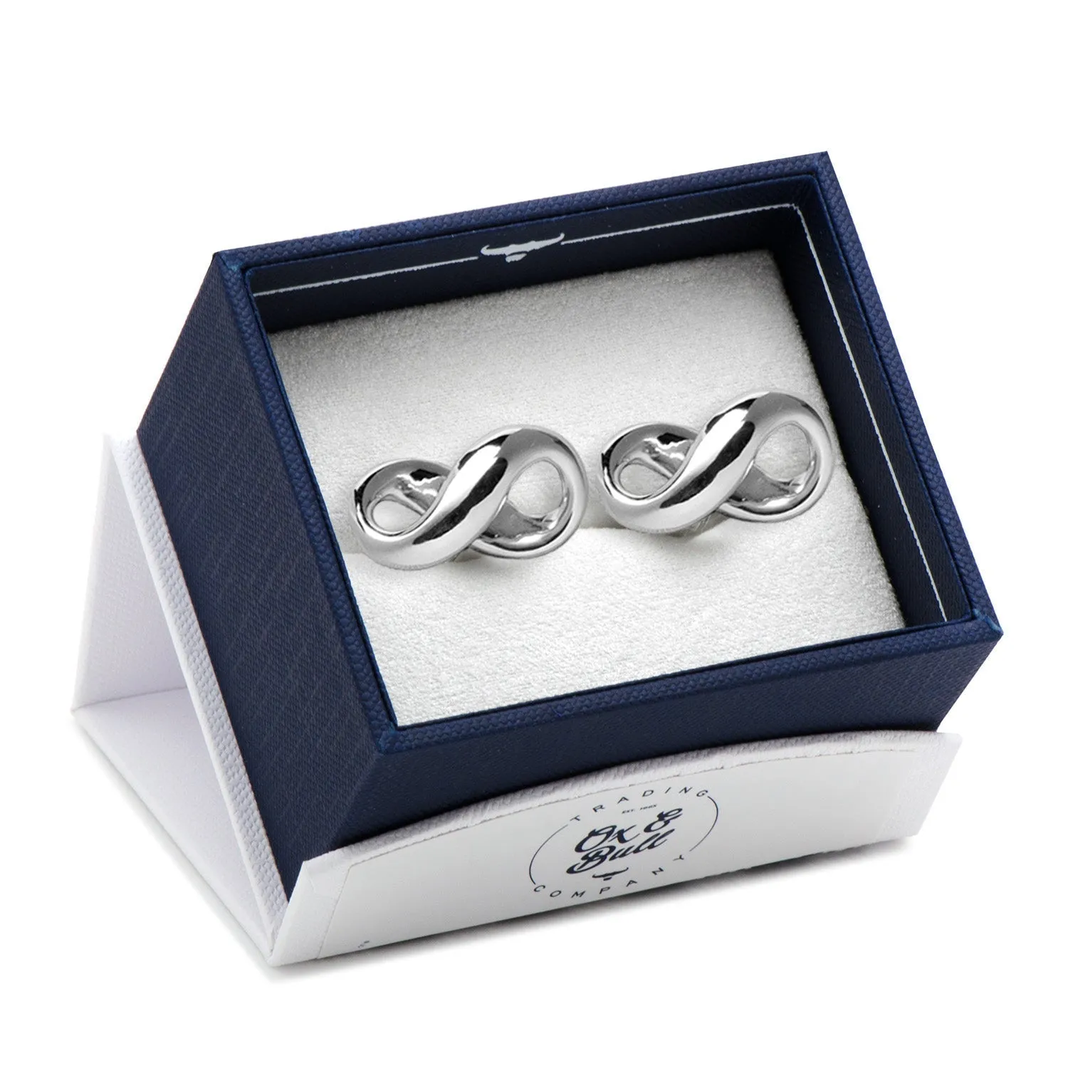 Sterling Silver Infinity Symbol Cufflinks sold by Sartoro product image thumbnail 5