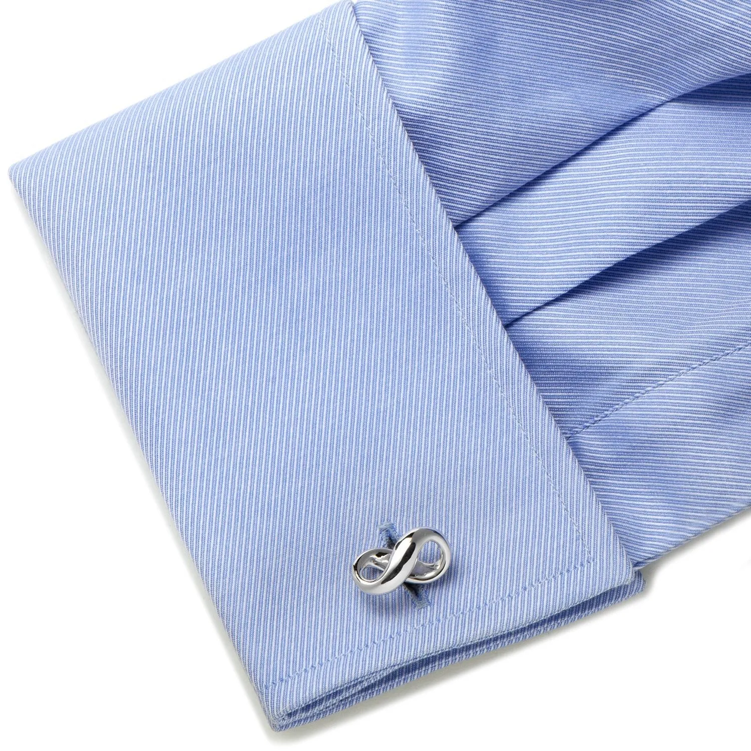 Sterling Silver Infinity Symbol Cufflinks sold by Sartoro product image thumbnail 4