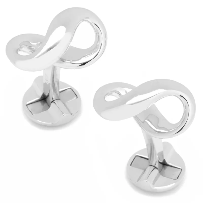 Sterling Silver Infinity Symbol Cufflinks made by Sartoro
