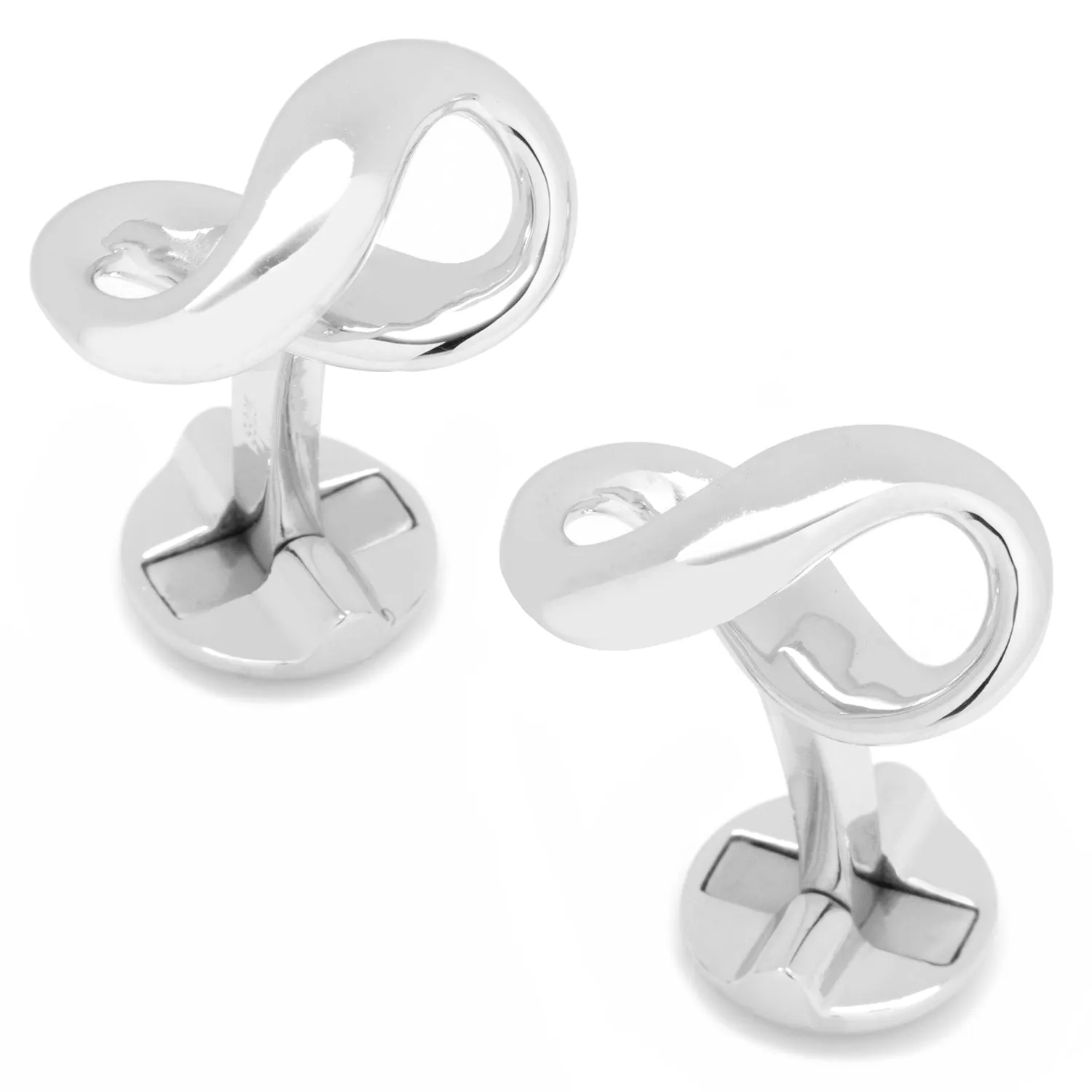 Sterling Silver Infinity Symbol Cufflinks sold by Sartoro