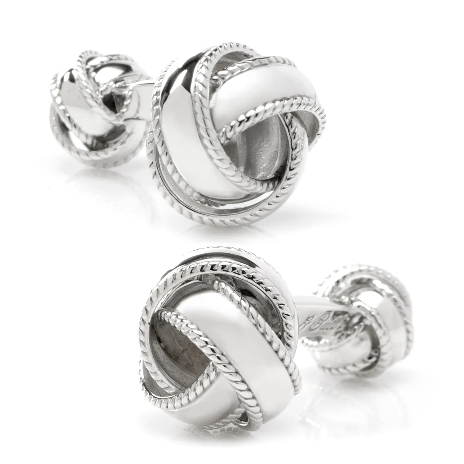 Sterling Silver Braided Knot Cufflinks sold by Sartoro