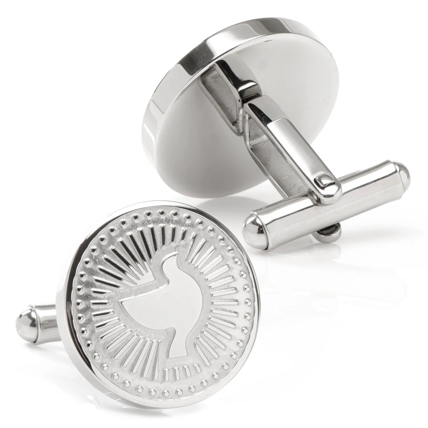 Silver Dove Radial Cufflinks sold by Sartoro product image thumbnail 2