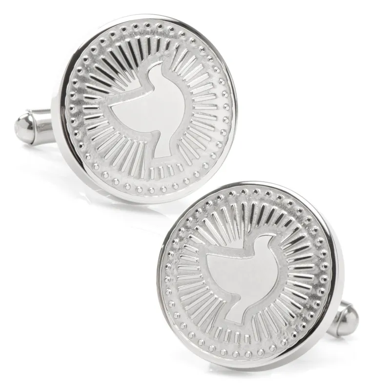 Silver Dove Radial Cufflinks made by Sartoro