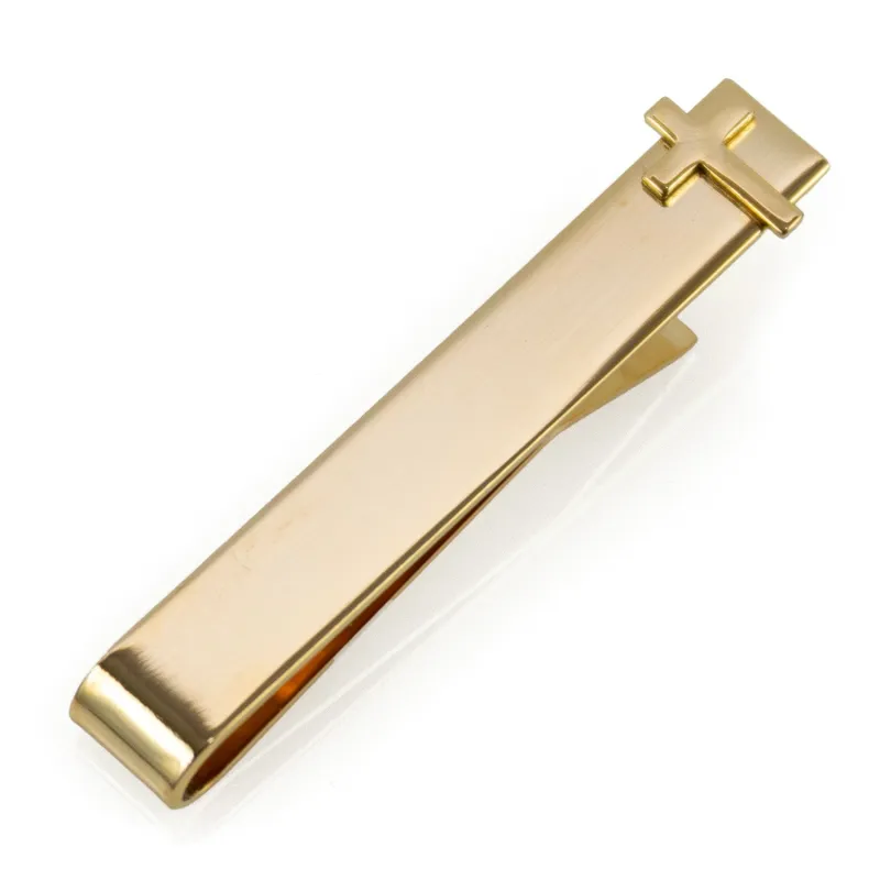 Cross Gold Tie Bar made by Sartoro