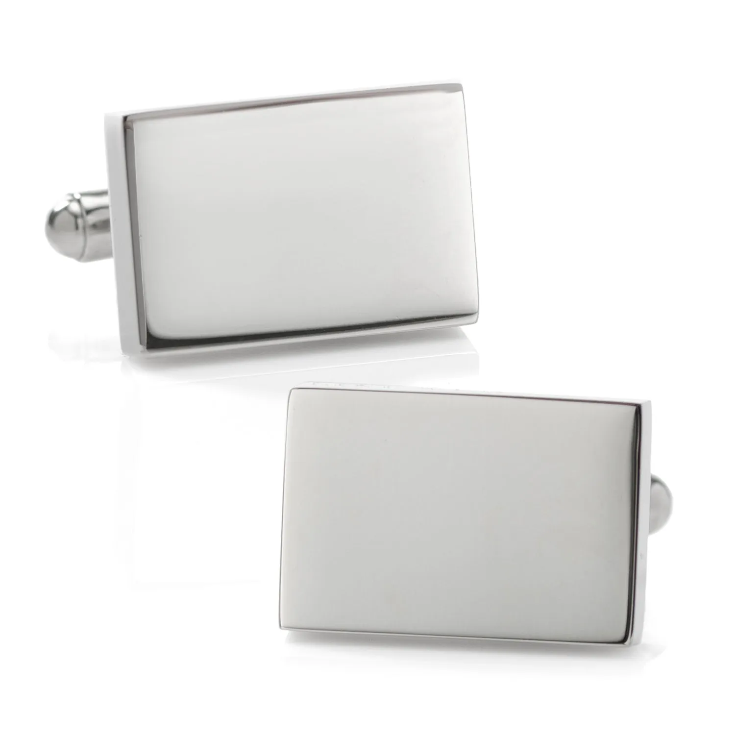 Engravable Rectangle Cufflinks and Tie Bar Gift Set sold by Sartoro product image thumbnail 3