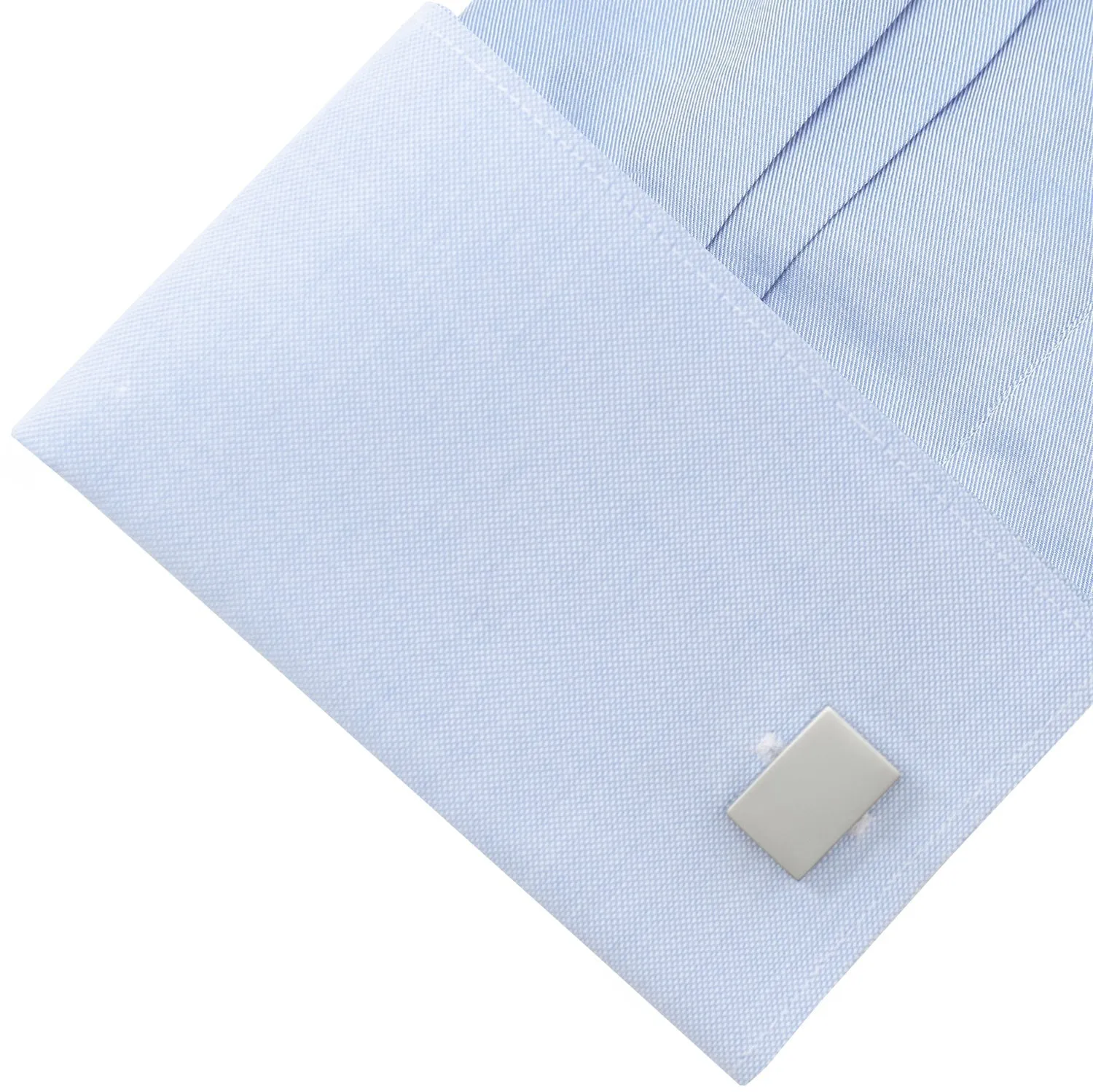 Engravable Rectangle Cufflinks and Tie Bar Gift Set sold by Sartoro product image thumbnail 5