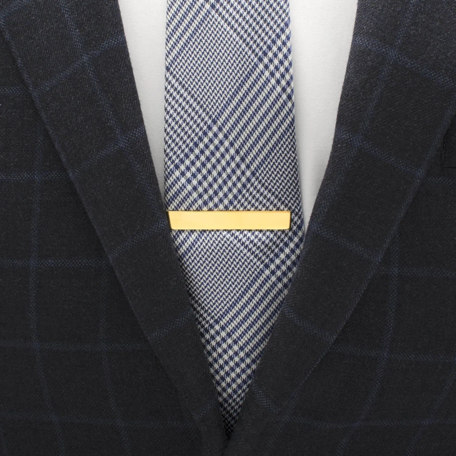 Engravable Gold Plated Rope Border Round Cufflinks and Tie Bar Gift Set sold by Sartoro product image thumbnail 4