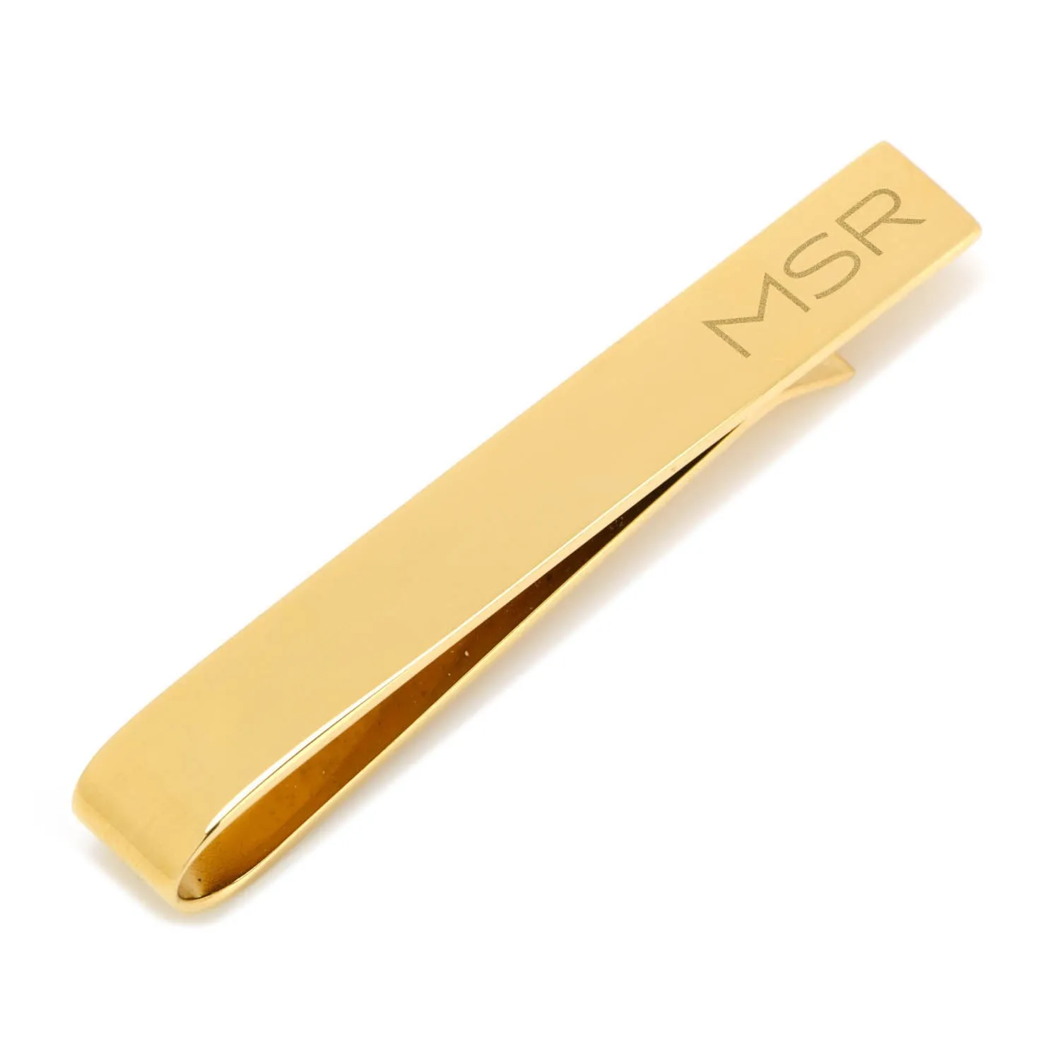 Gold Plated Stainless Steel Engravable Tie Bar sold by Sartoro product image thumbnail 4