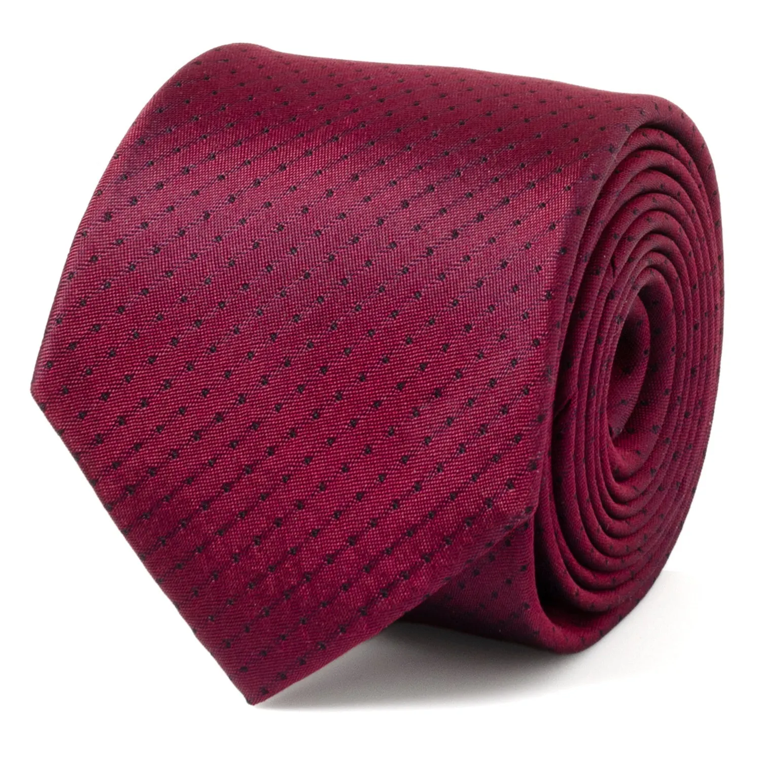 Red Pin Dot Men's Tie sold by Sartoro