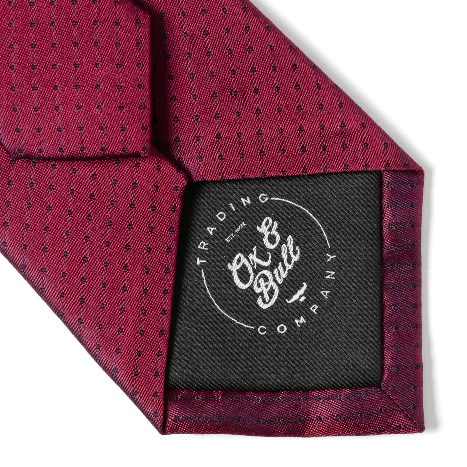 Red Pin Dot Men's Tie sold by Sartoro product image thumbnail 5
