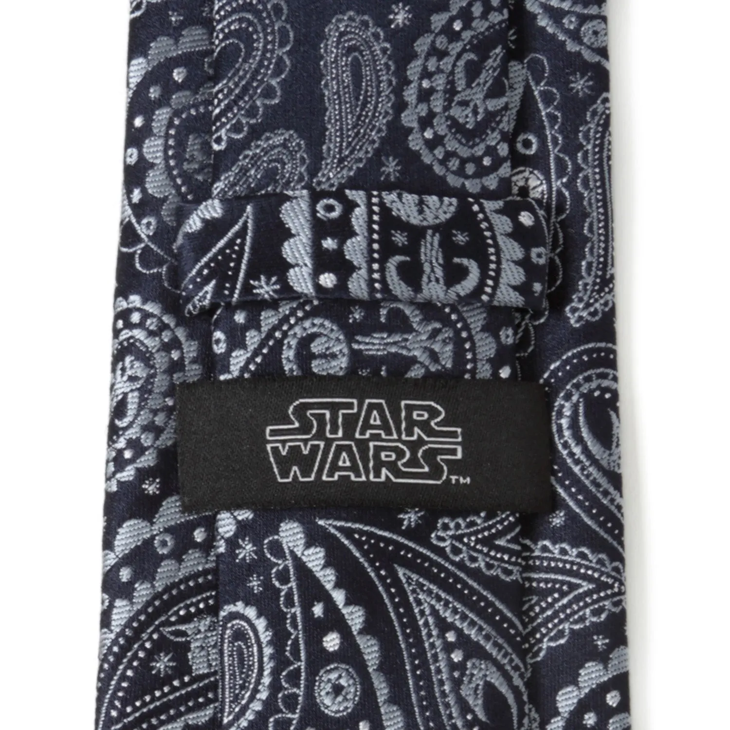 Star Wars Mandalorian Blue Paisley Tie sold by Sartoro product image thumbnail 4