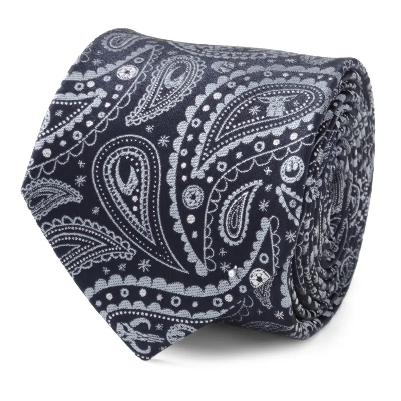 Star Wars Mandalorian Blue Paisley Tie made by Sartoro