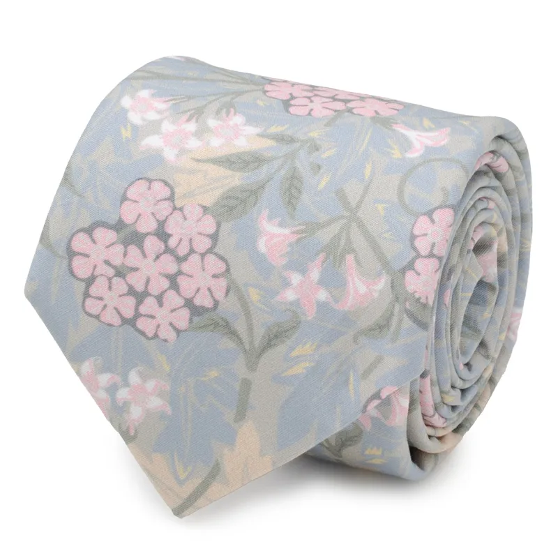 Light Blue Floral Men's Tie made by Sartoro