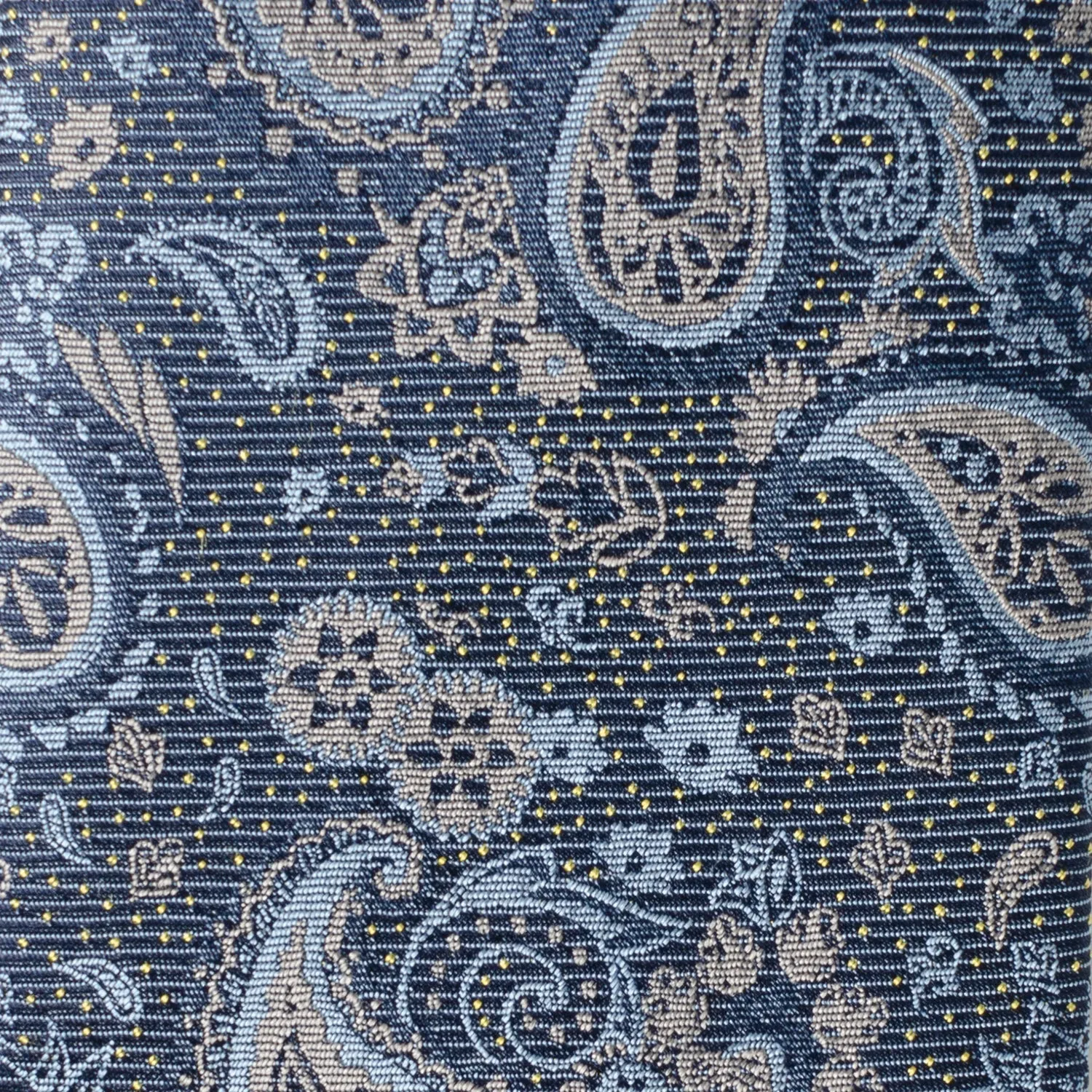 Blue & Gray Paisley Men's Tie sold by Sartoro product image thumbnail 4