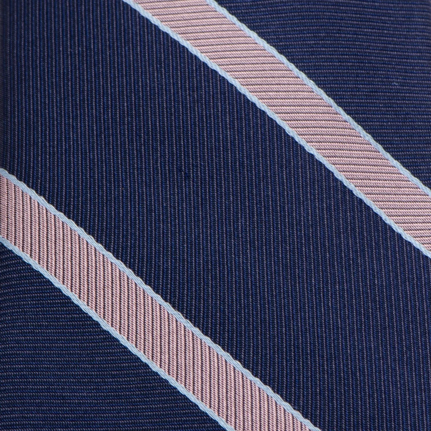 The Travis Tie (Navy Pink Stripe Men's Tie) sold by Sartoro product image thumbnail 5