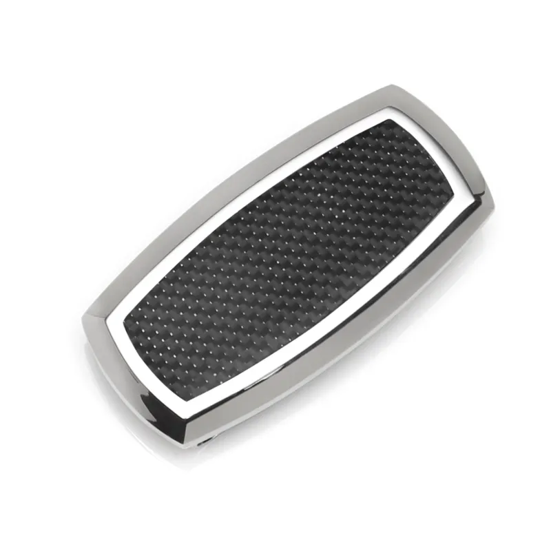 Stainless Steel Inlaid Black Carbon Fiber Money Clip made by Sartoro