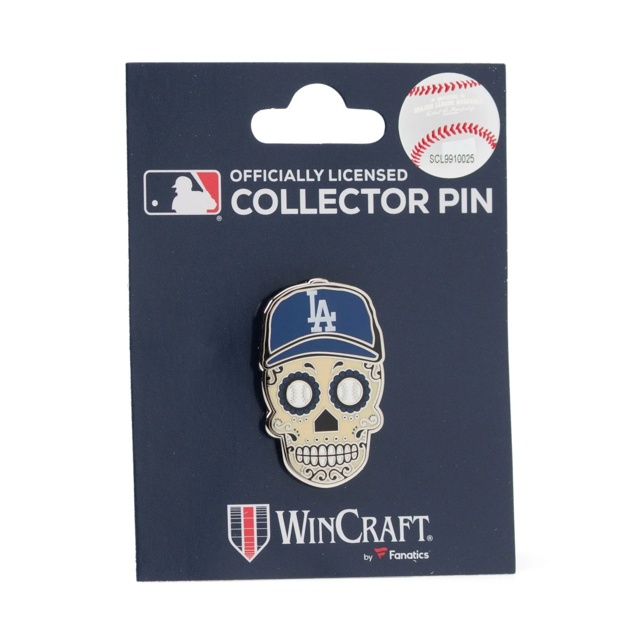 MLB LA Dodgers Sugar Skull Lapel Pin sold by Sartoro product image thumbnail 5