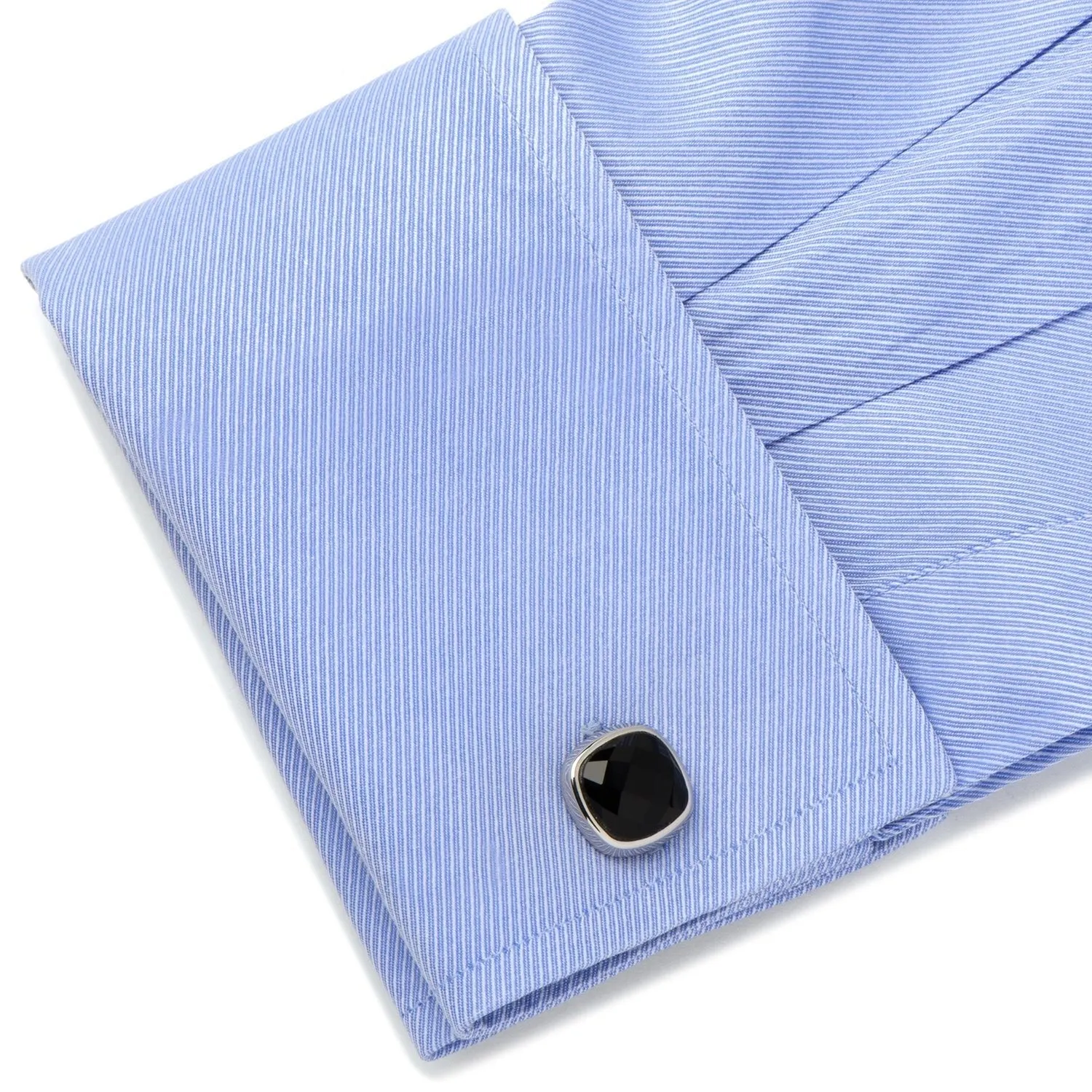 Faceted Onyx Cushion Cufflinks sold by Sartoro product image thumbnail 3