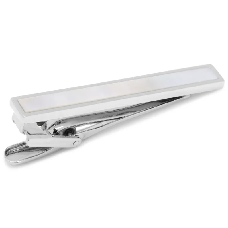 Mother of Pearl Inlaid Tie Clip made by Sartoro