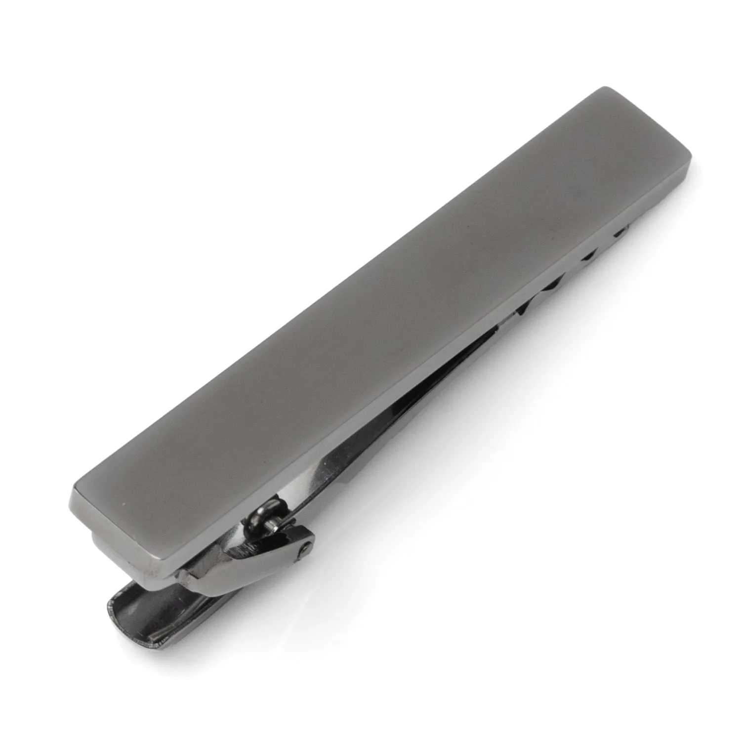 Stainless Steel Gunmetal Engravable Tie Clip sold by Sartoro