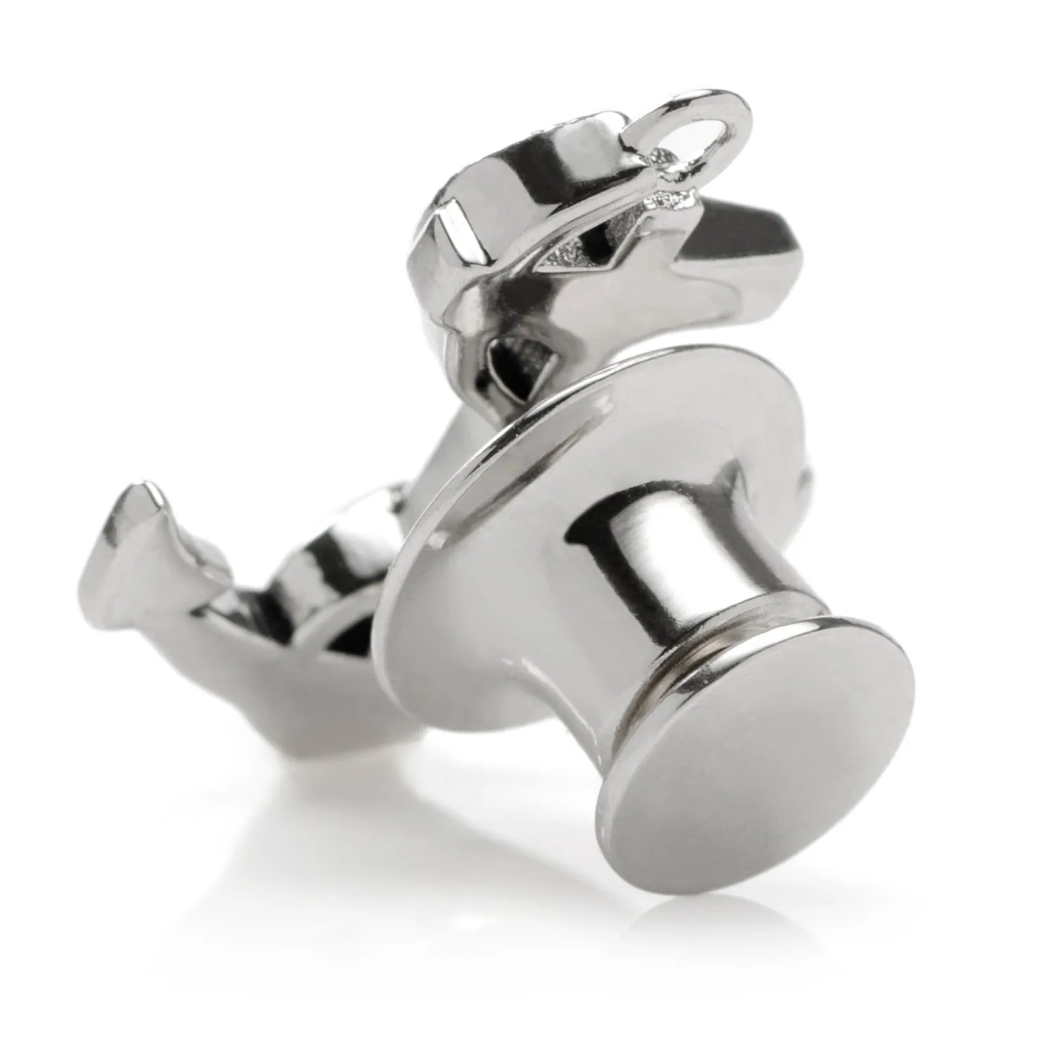 Anchor Sterling Silver 3D Lapel Pin sold by Sartoro product image thumbnail 2