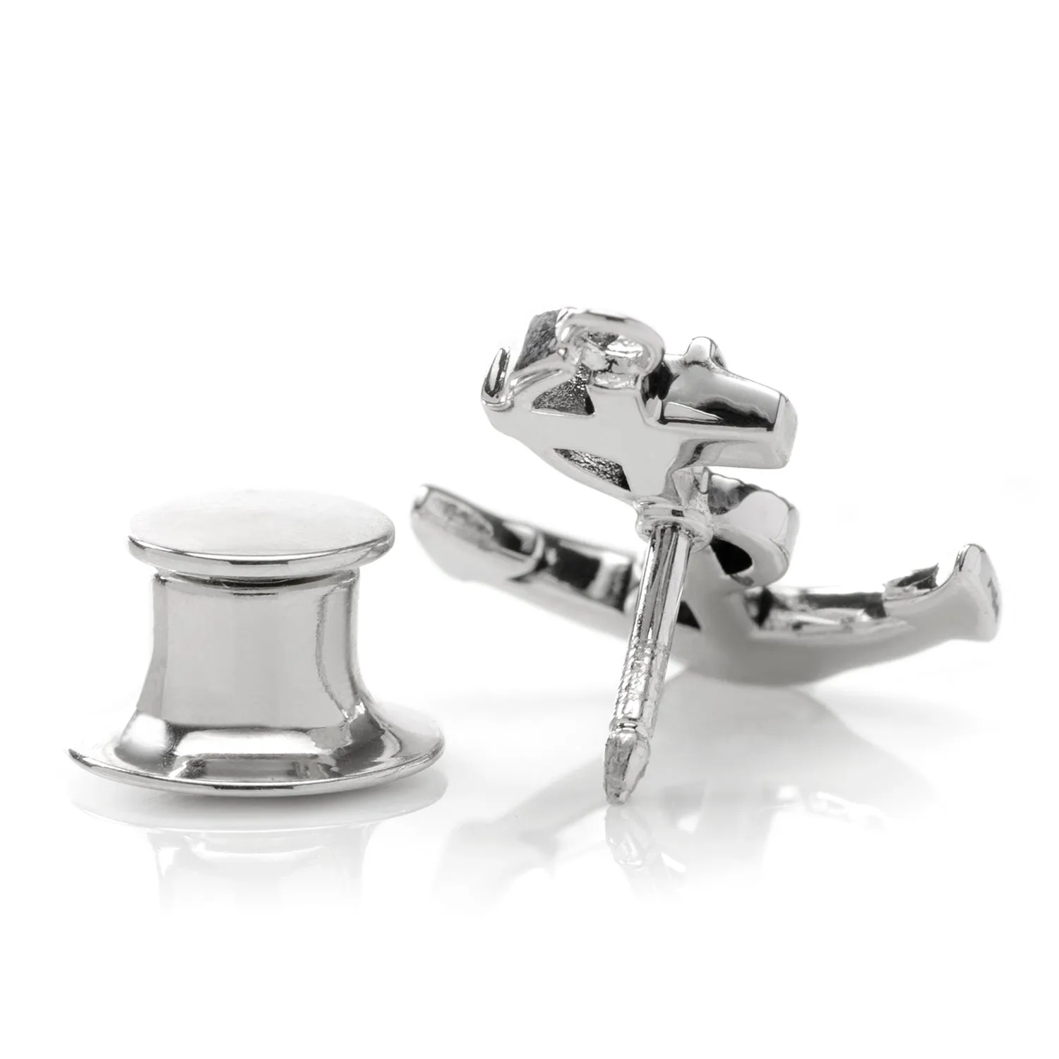 Anchor Sterling Silver 3D Lapel Pin sold by Sartoro product image thumbnail 3