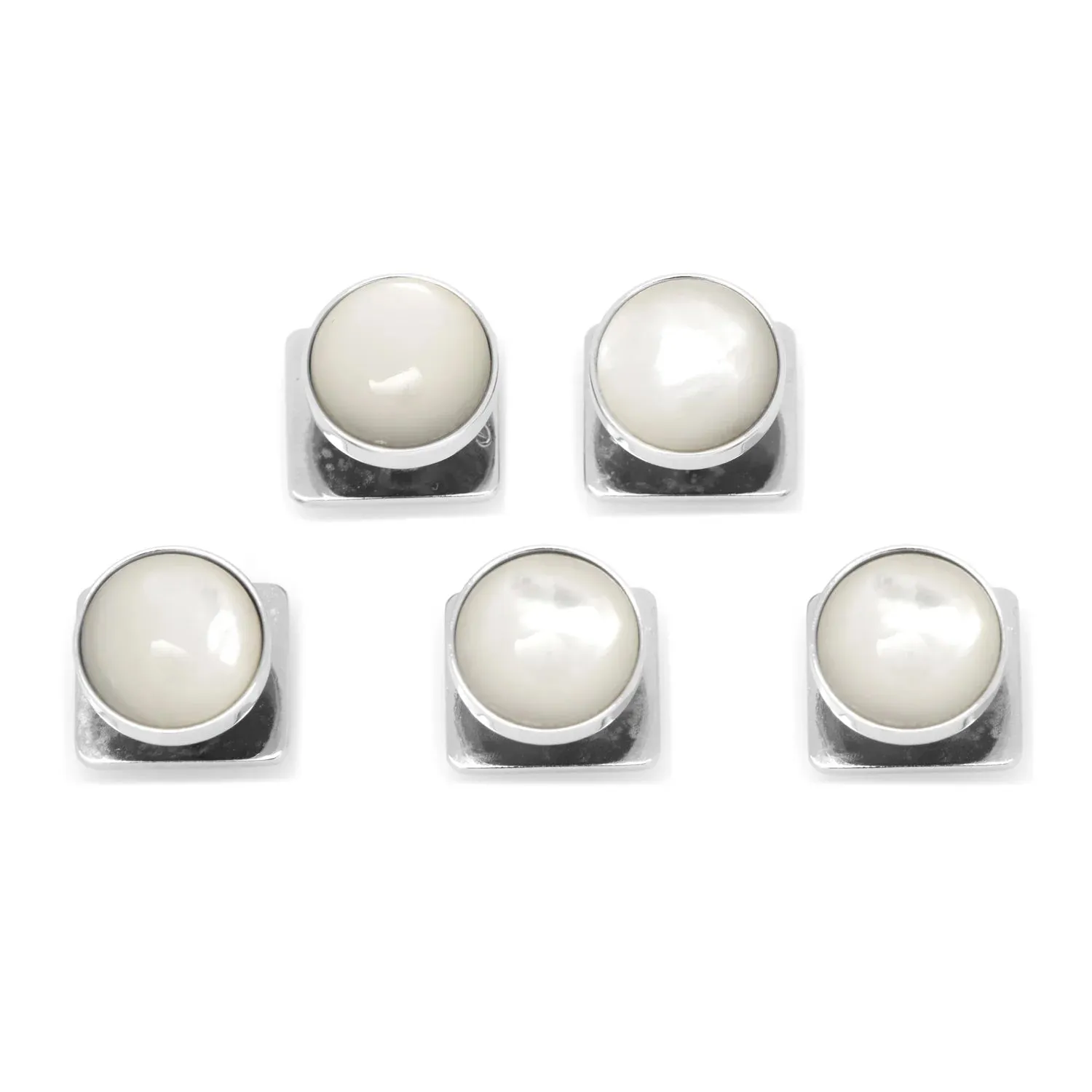 Silver and Mother of Pearl 5-Studs sold by Sartoro