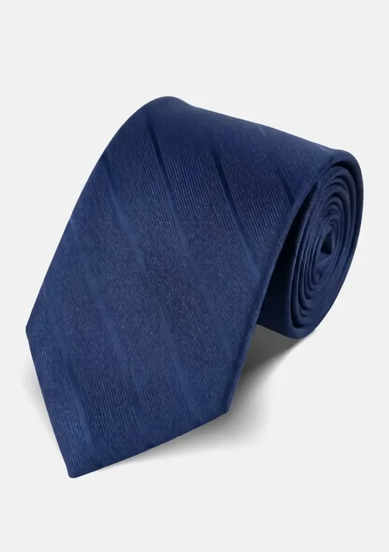 Royal Blue Shadow Stripe Tie made by Sartoro