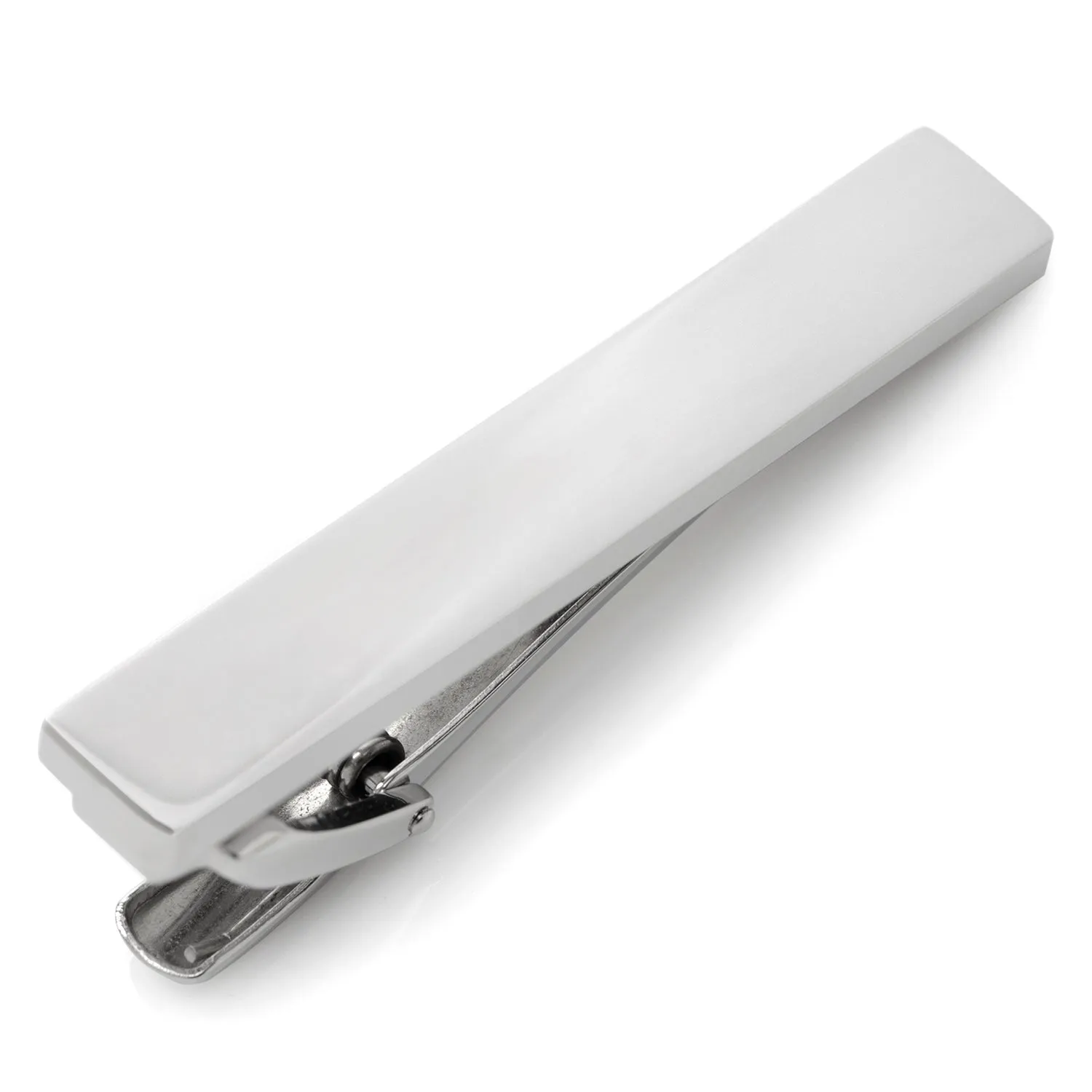 Silver Stainless Steel Engravable Tie Clip sold by Sartoro