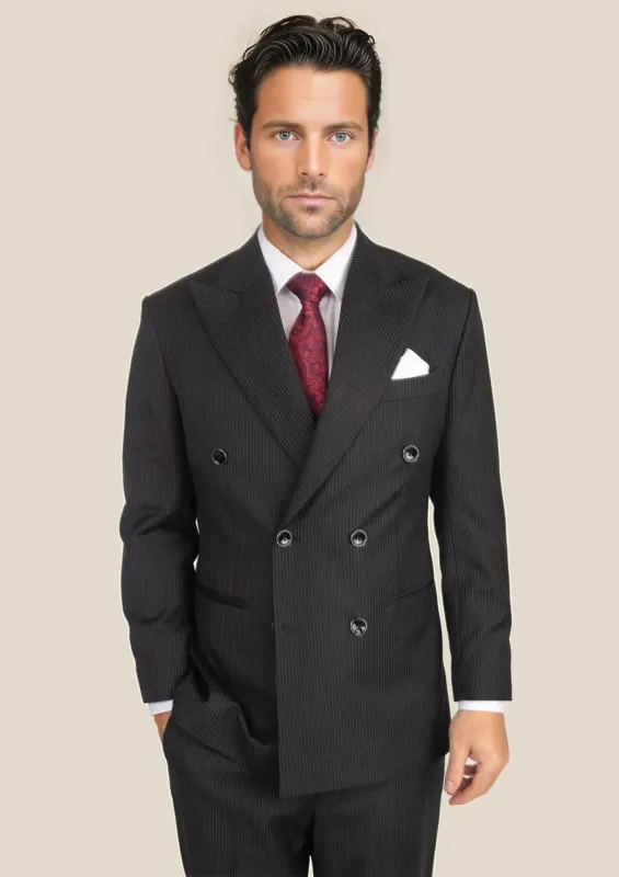 Waverly Black Pinstripe Suit made by Sartoro