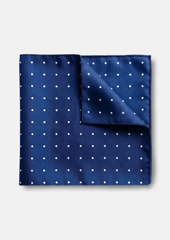 Midnight Dot Pocket Square made by Sartoro